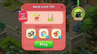 Gardenscapes Level 723 Walkthrough 