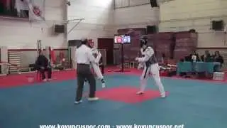 62kg Simge Erensayin vs Nimet Dilara Yildirim (2014 İntern. The queen of TKD Tournment)