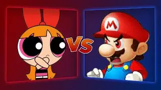 MUGEN Battle - Blossom vs Power Star Mario