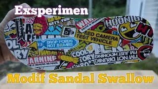 Water transfer printing | eksperimen | sandal swallow