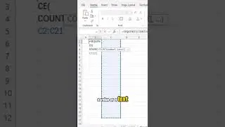 Sequence and CountA Function in Excel #short #shorts #excel