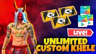 FREE ME KHELO CUSTOM MERE SATH 💥 || UNLIMITED CUSTOM ROOM GIVEAWAY