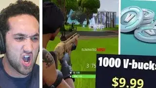 GIVING AWAY 1000 FREE VBUCKS FOR EVERY KILL IN FORTNITE: BATTLE ROYALE