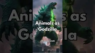 Ai draws Animals as Godzilla #ai #godzilla #kaiju #aigenerated #aiartcommunity