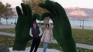 Family autumn walk.