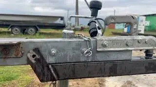 Удлиняем дышло прицепа для удобства слипования.