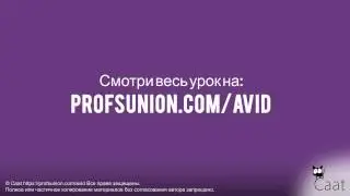 Caat / Задание 6. Видеомонтаж Avid Media Composer - уроки онлайн.
