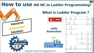 How to use NO NC in PLC | What is Ladder Program |NO NC Concept |Learn PLC Basics