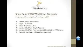 SharePoint 2010 Workflows Tutorials - learn SharePoint