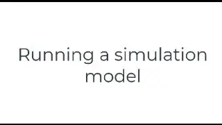 Running a simulation model of a helpdesk