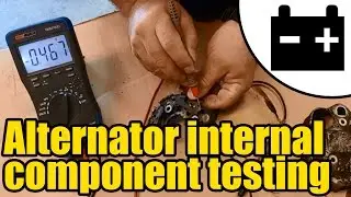 Alternator internal component testing 