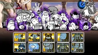 The Battle Cats - All White VS Aku Bosses!