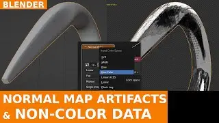 BLENDER - Strange artifacts in Cycles; sRGB vs Non-Color Data Normal Maps