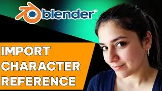 How to import character reference images in Blender