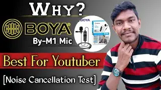 Best mic for youtube in 2022 | Boya by m1 mic noice cancellation test | Boya by-m1 mic review 2022