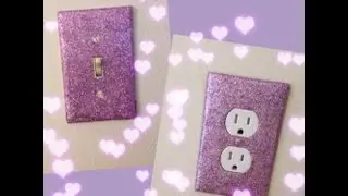 DIY:Glitter Wall Plates
