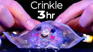 ASMR Crinkle Heaven for People Who Want to Fall Asleep Fast / 3Hr (No Talking)