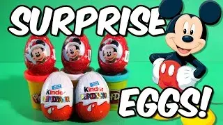 Surprise Eggs , Surprise Eggs Unboxing + Surprise Eggs Mickey Mouse Clubhouse