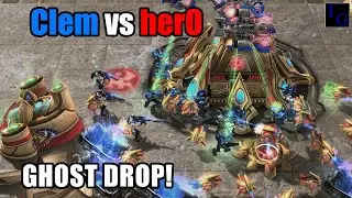 Clem's surprising GHOST DROP! (vs herO) | StarCraft 2 SC2 Highlight Pro Game TvP PvT Match