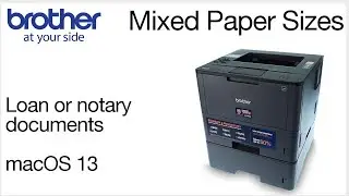 Printing loan or notary from your Brother printer – macOS13 and above
