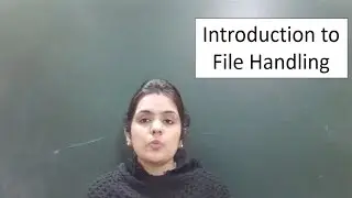 file handling in c | introduction to file handling