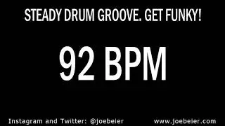 92 BPM - Simple Drum Beat - Backing Track - Funky Swing - Practice Tool