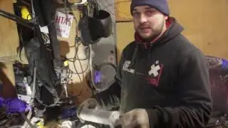 Changing filters and getting ready to start, Checking the condition of the BMW fuel filter