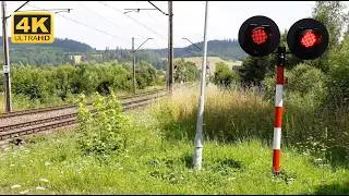 4 Hour Railroad Crossing! 76 Amazing Trains! Diesel, Electric, Passenger and Freight Trains! ★ 4K ★