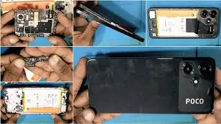 how to disassembly poco m6 pro / poco m6 pro teardown / poco m6 pro back panel open / disassembly