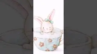 How easy is digital watercolor? #shorts #procreateart