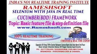 RAMESHSOFT: Basic feature file with Step Definition File By Ramesh Anupati