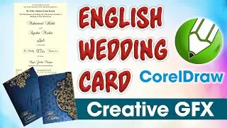 English Wedding Card Design || Creative GFX