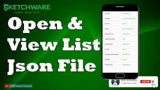 Sketchware | Json Open & View Json File in List.