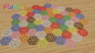 3d Printed - Product - Drink Coaster - Interlocking Design