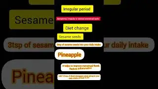 Irregular period #homeremedies
