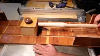 Table Saw Jig- table saw Lathe Update!
