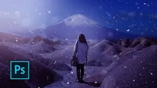 Snow Effect Photoshop Tutorial - Dramatic Effects -  Photoshop manipulation tutorials