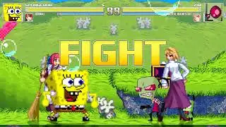 MUGEN - SpongeBob & Kohaku VS Zim & Arcueid