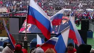 Выступление Владимира Путина на Митинг- концерте 