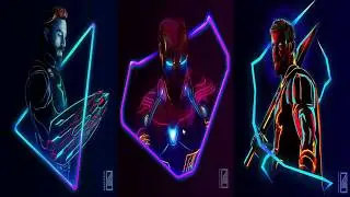 AVENGERS END GAME | STUNNING SPLIT SCREEN HOVER EFFECT!!-CSS ANIMATION