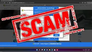 How do Microsoft pop up scammers work (Longest bait-part 1)