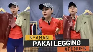LIVE!! JUALAN ONLINE PAKAI CELANA LEGGING PENDEK!! #6