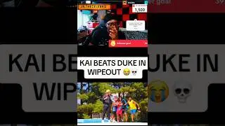 KAI CENAT BEATS DUKE DENNIS IN WIPEOUT #trending #kai #dukedennisstretchbig #mrbeast #amp