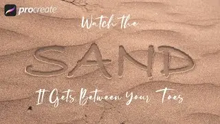 #61 Sand Text Effect - Procreate tutorial