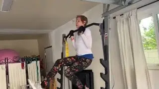 Inspiring chin-up progression proving you're never too old to build strength and fitness!