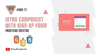 Intro component with sign-up form | Frontend Mentor | #Day17