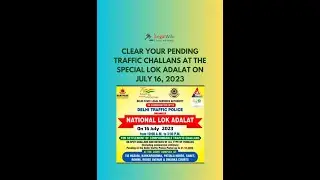 Follow the steps for the disposal of traffic challans? Special Lok Adalat #lokadalat #delhi #legal
