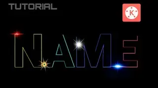How to make a LIGHT TEXT Animation / KINEMASTER Tutorial