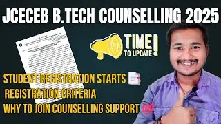 🔴JCECEB B.Tech Counselling 2025: Registration Open📑 | How to Apply & Full Counselling Support Guide💯