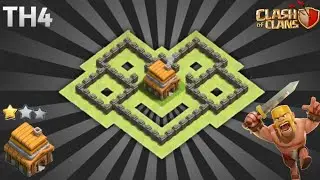 BEST TH4 BASE | TH4 BASE COPY LINK - CLASH OF CLANS